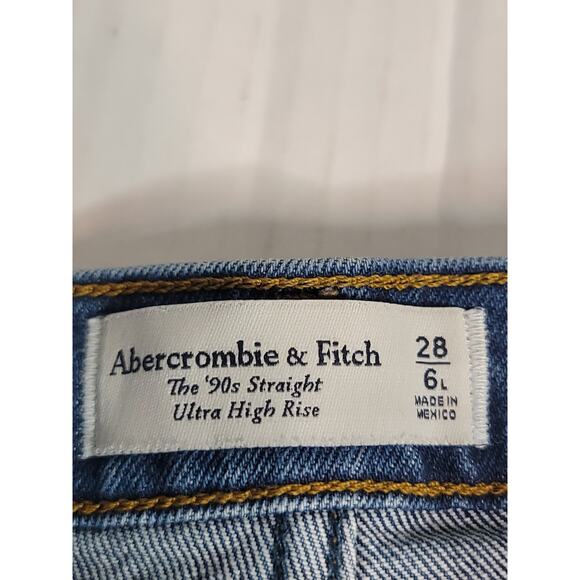 Abercrombie & Fitch Jean 28/ 6L The 90s Straight Ultra High Rise - Picture 4 of 9